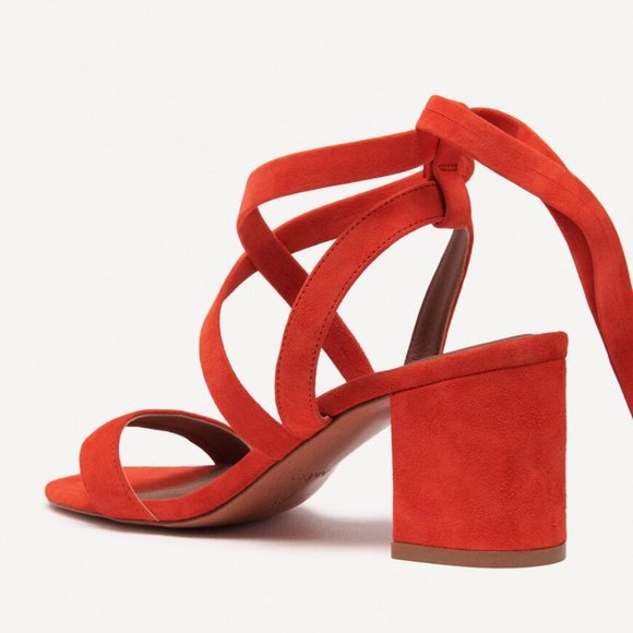 ba&sh CEQUOIA. Split Leather Sandals - Picture 4 of 12